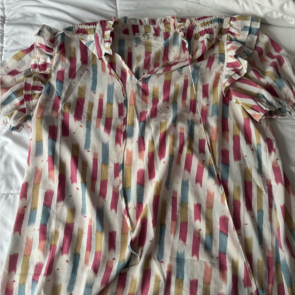 Entro Multicolor Striped Blouse